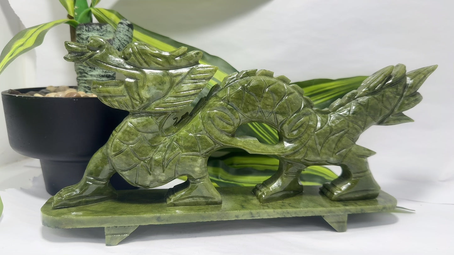 Chinese Jade Dragon 1276g