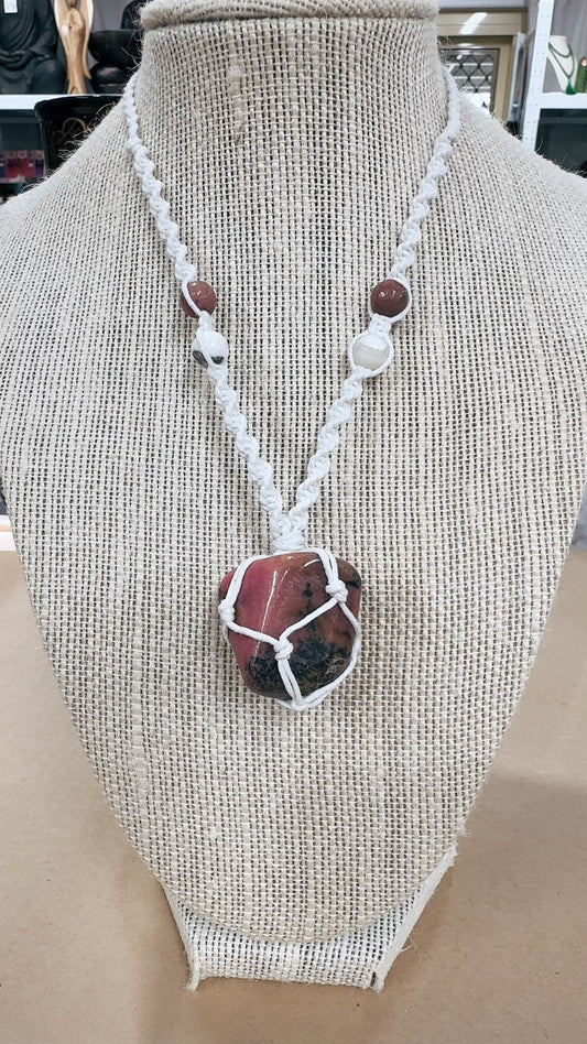 Rhodonite Handmade Pendant