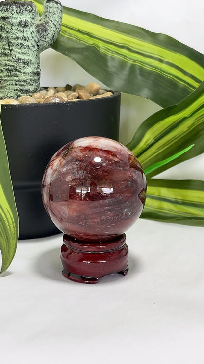 Fire Quartz Sphere 300g