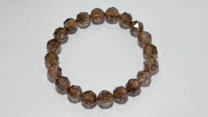 Smoky Quartz Faceted Bracelet 22g