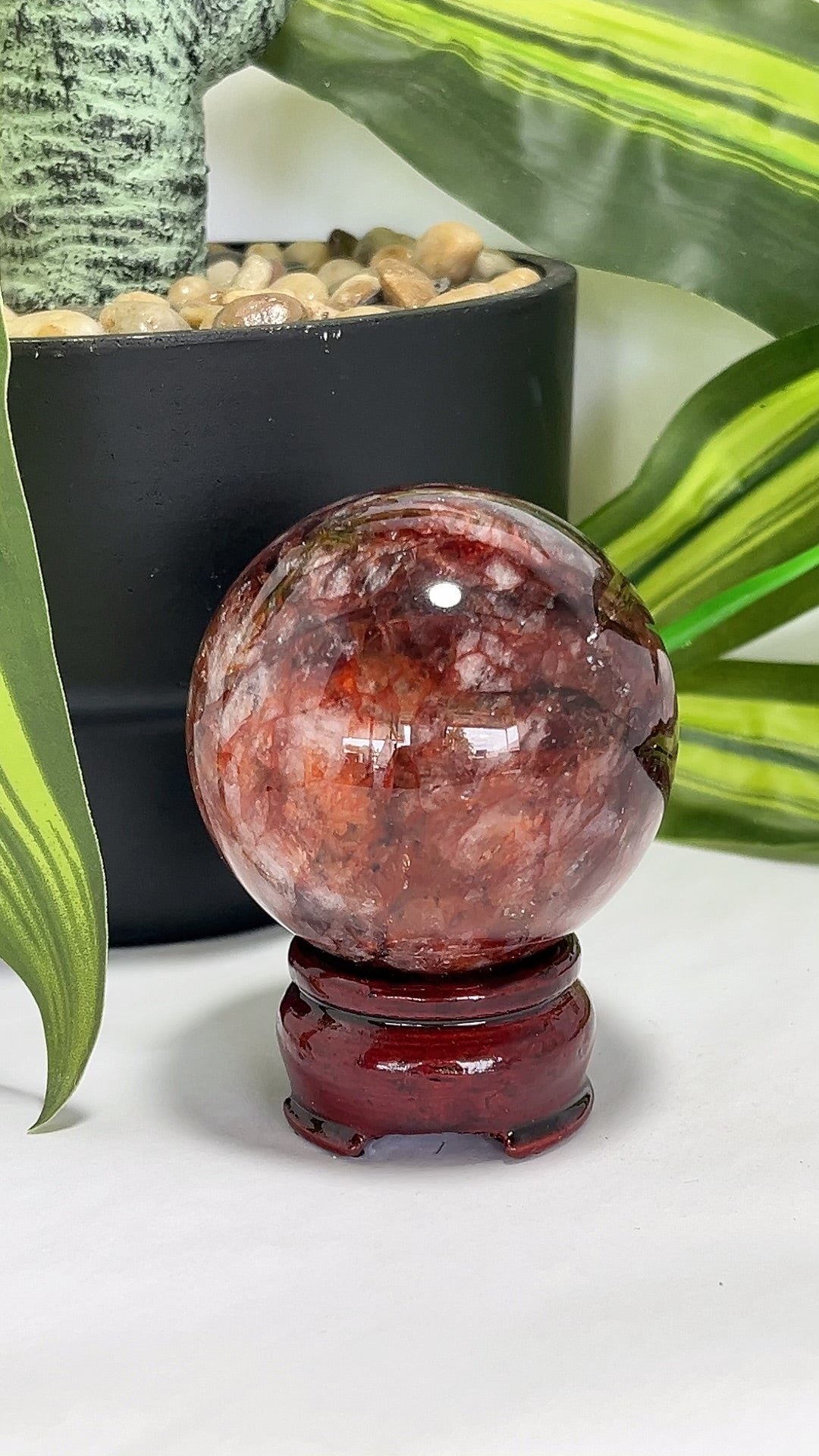 Fire Quartz Sphere 306g