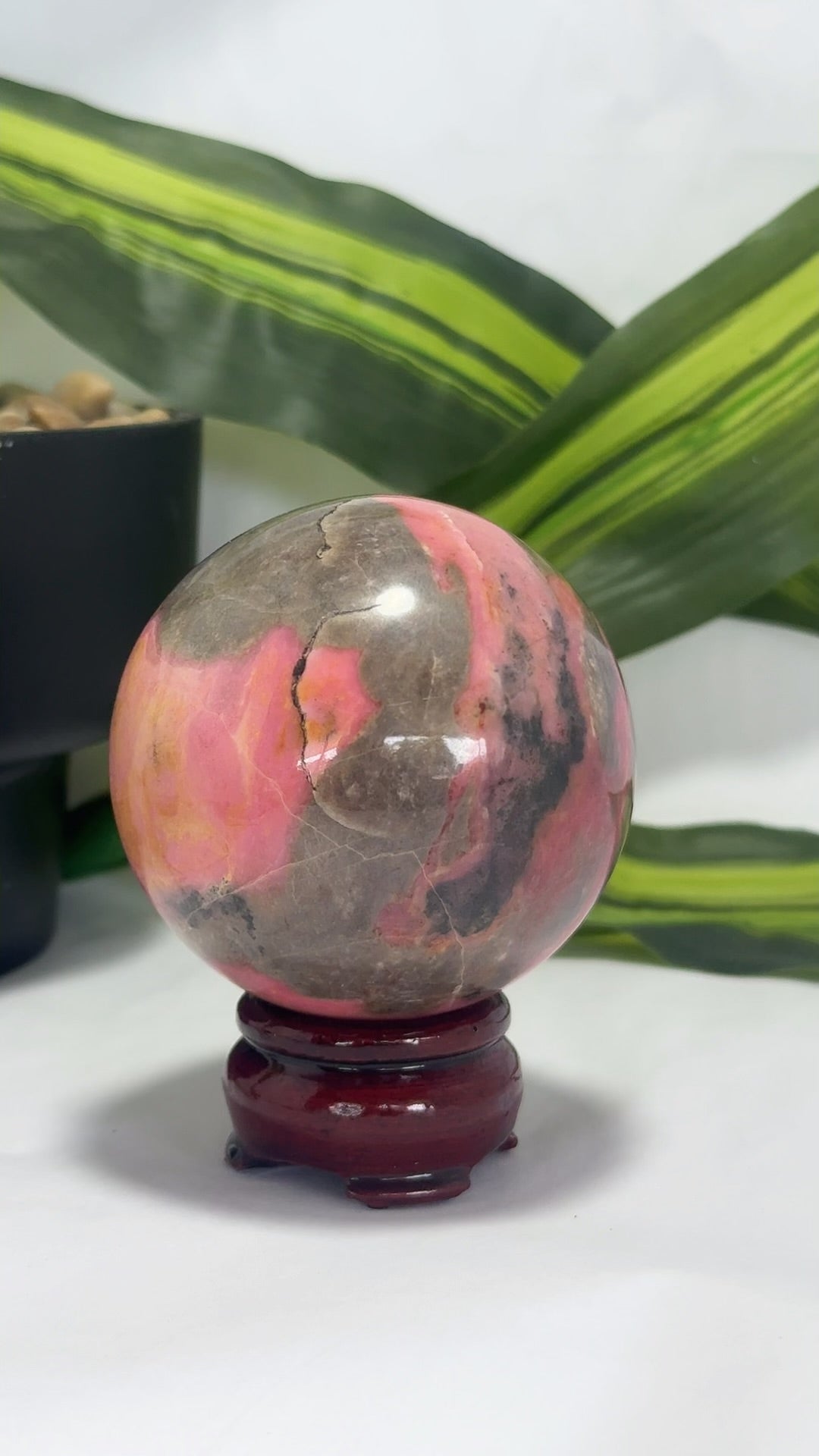 Rhodonite Sphere 654g