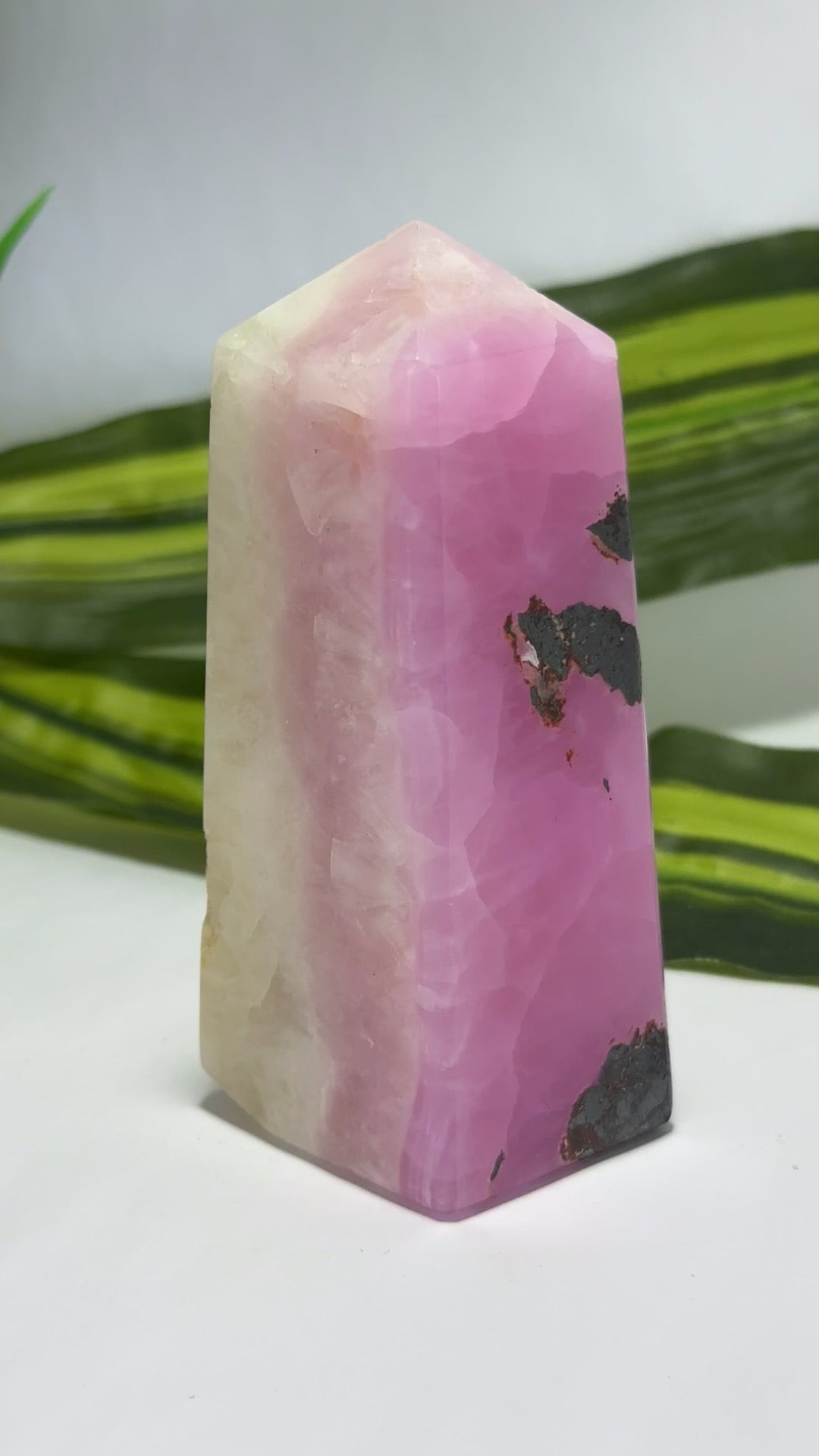 Pink Aragonite Tower 364g