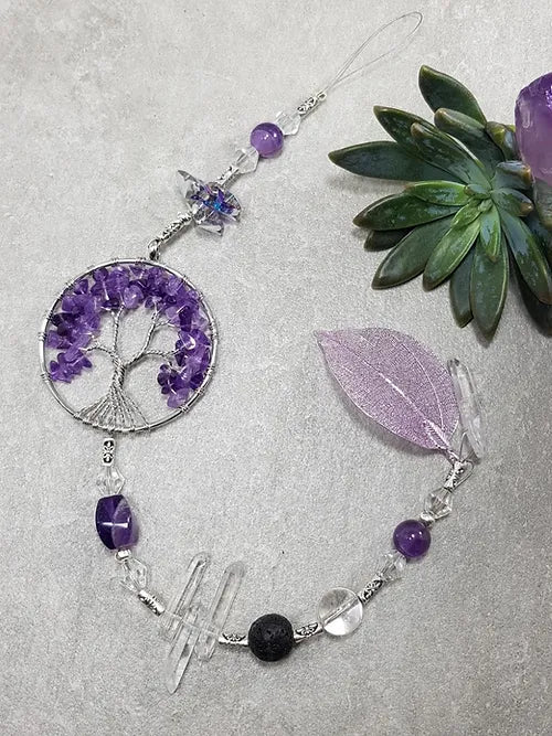 Genuine Amethyst Tree of Life Hanger app 40cm