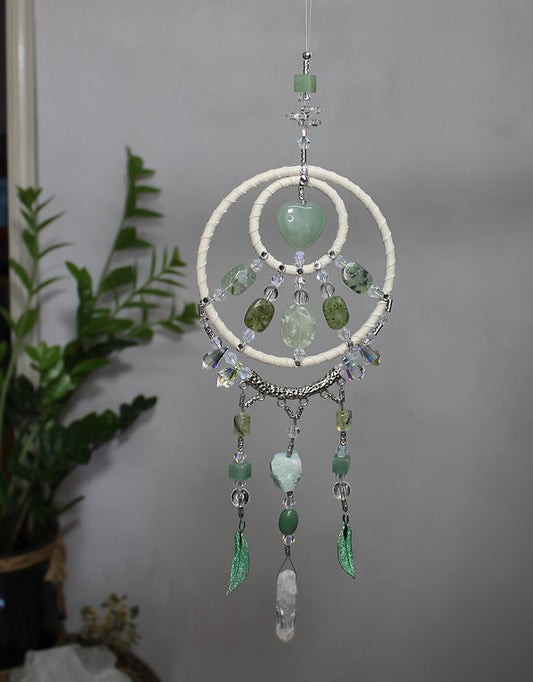 Aventurine & Prehnite Mandala Hanger app 45cm