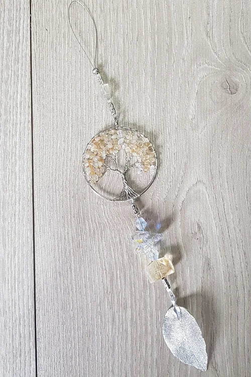 Genuine Citrine Tree of Life Hanger app 25cm