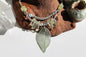 Green Leaf / Prehnite / Crystal Necklace