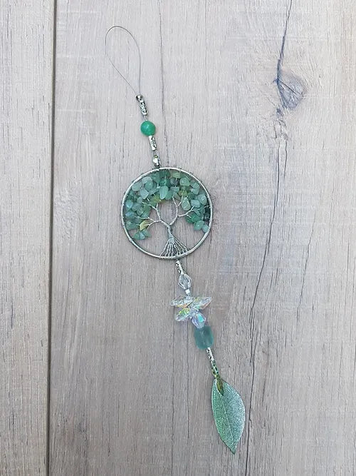 Aventurine Tree of Life Hanger app 25cm