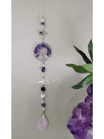 Genuine Amethyst Tree of Life Hanger app 40cm