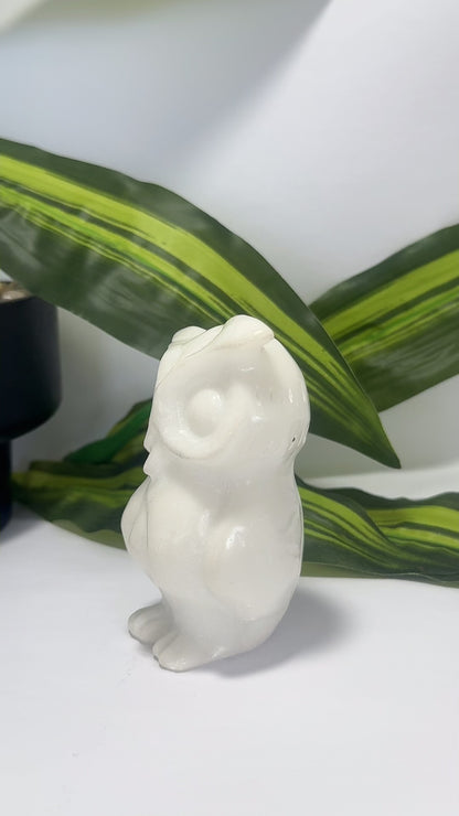 White Jade Owl 414g