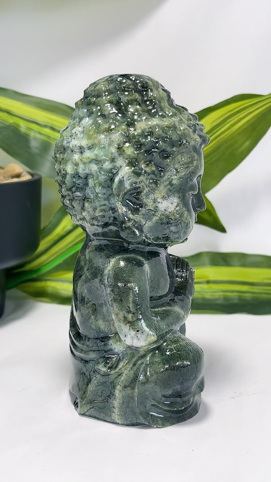 Serpentine Buddha 1.1kgs