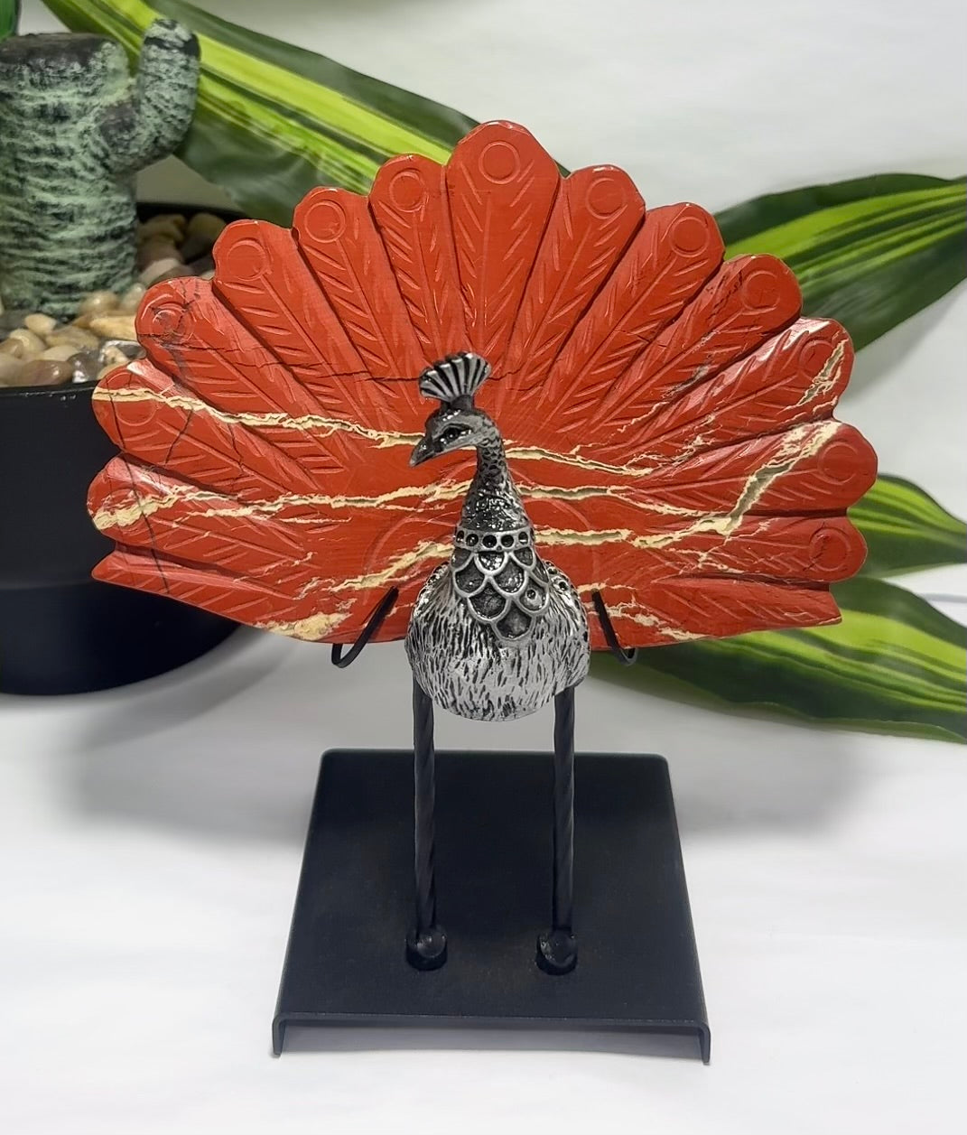 Red Jasper Sliver Peacock 832g