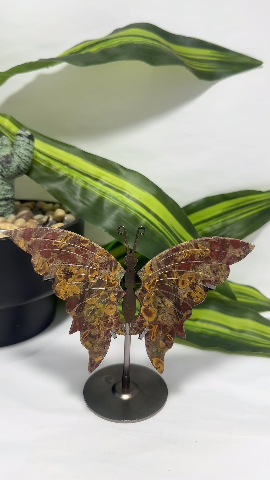 Jasper Butterfly on Stand 3pc 150g