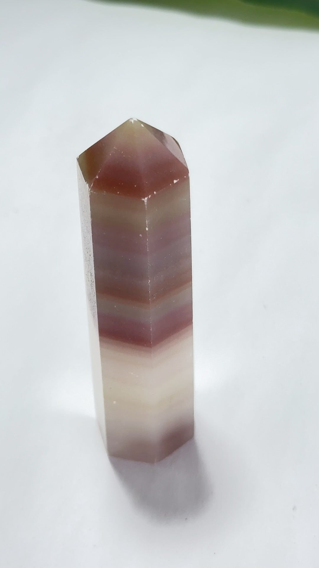 Pink Pistachio Calcite Point 86g