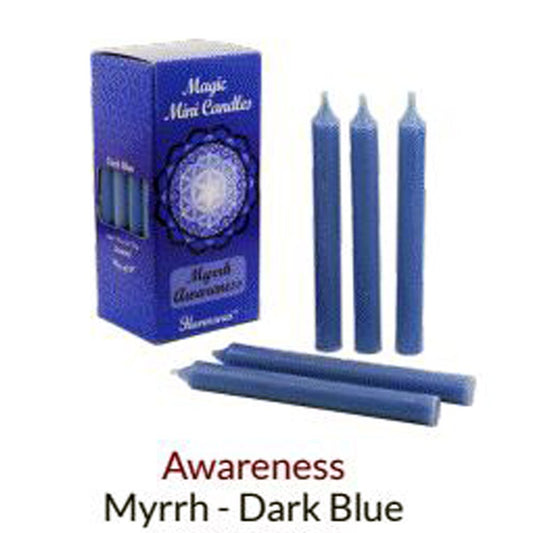 MAGIC MINI CANDLES - Awareness Dark Blue Myrrh