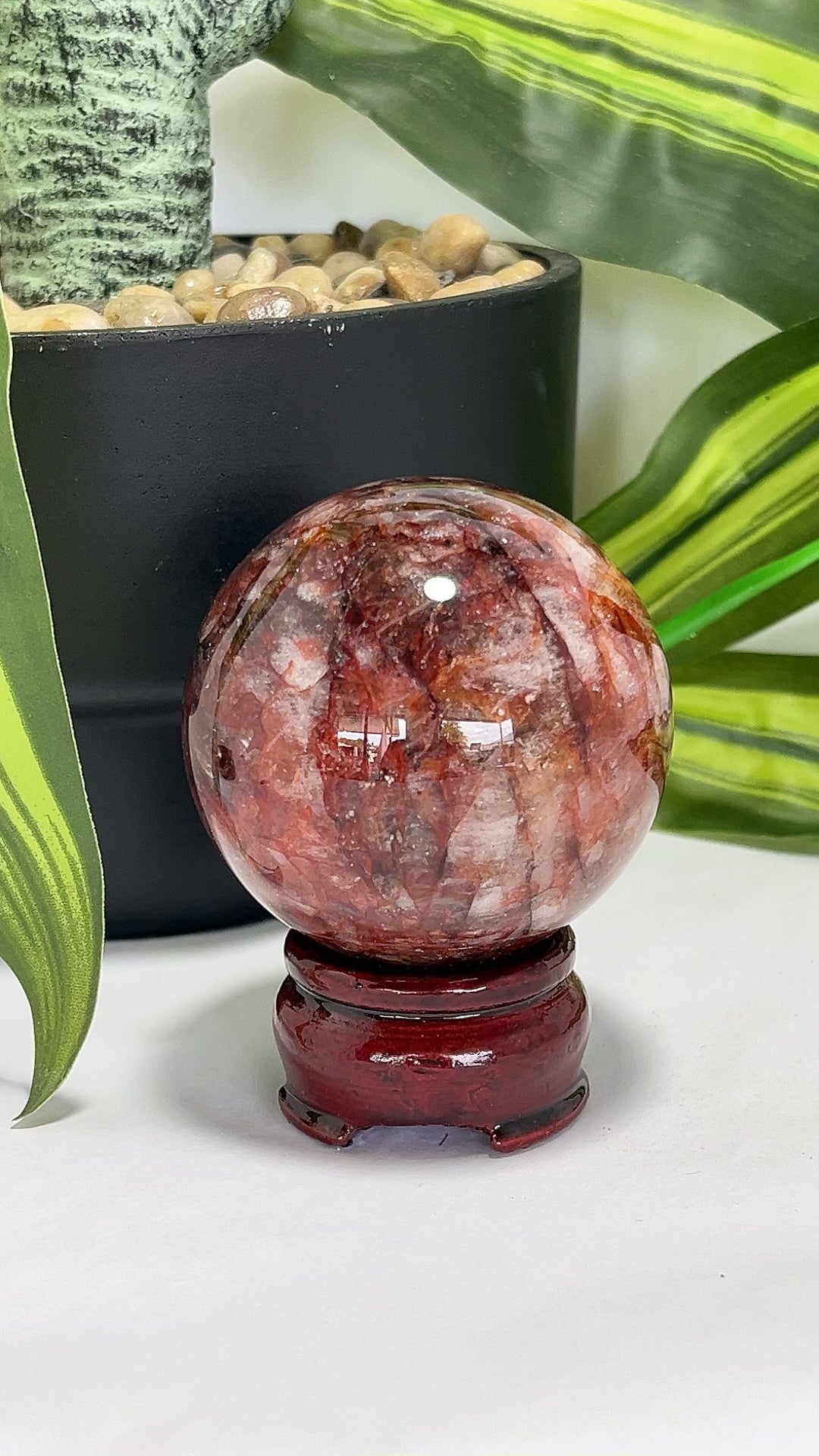 Fire Quartz Sphere 306g