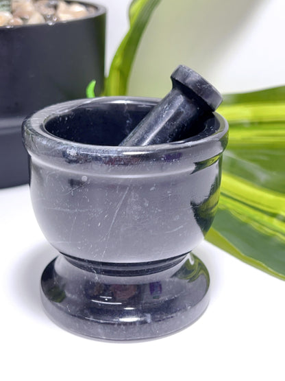 Black Jade Mortar & Pestle 510g