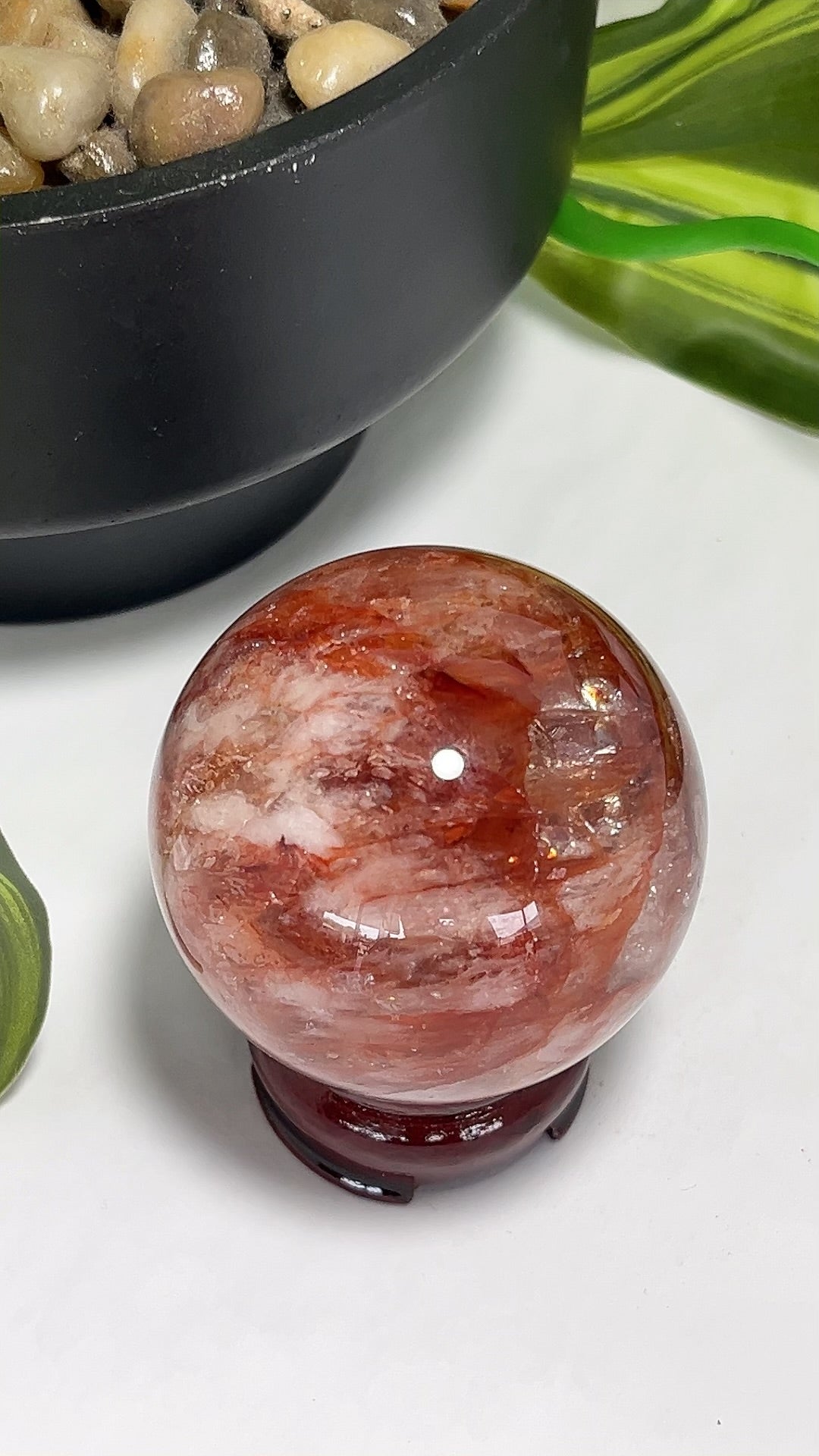 Fire Quartz Sphere 260g