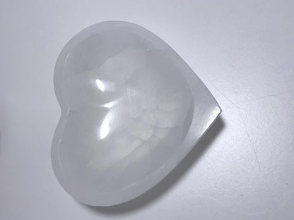 Selenite Large Heart Bowl