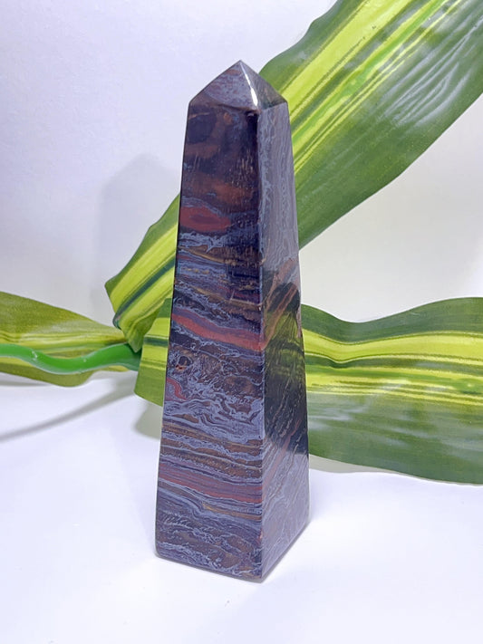 Tiger Iron with Tiger Eye Tower 366G