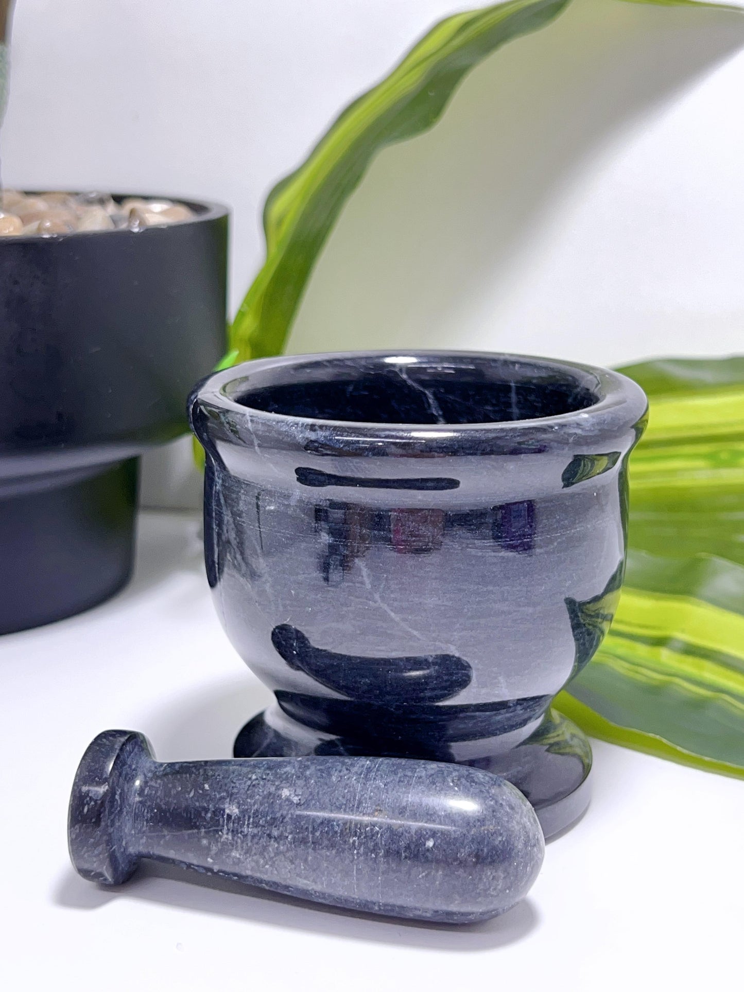 Black Jade Mortar & Pestle 532g