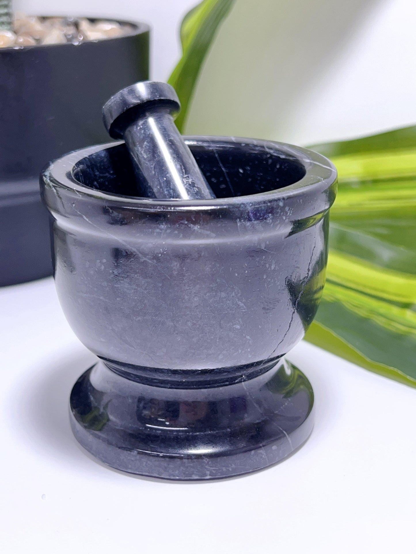 Black Jade Mortar & Pestle 510g