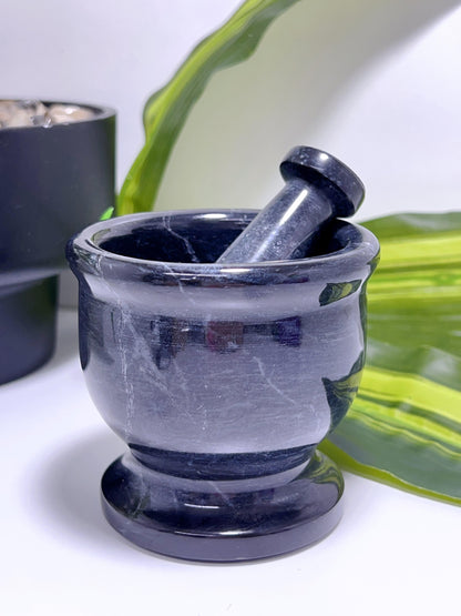 Black Jade Mortar & Pestle 532g