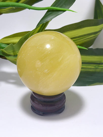 Lemon Calcite Sphere - 492g