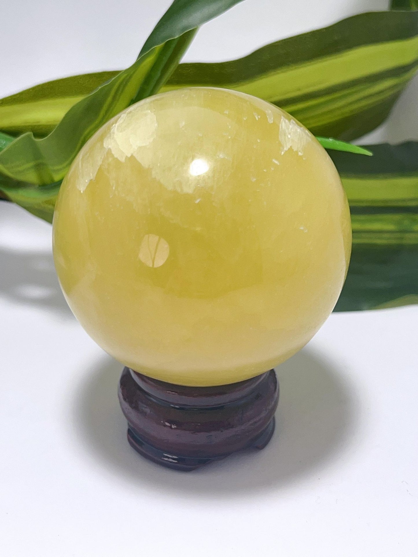 Lemon Calcite Sphere - 492g