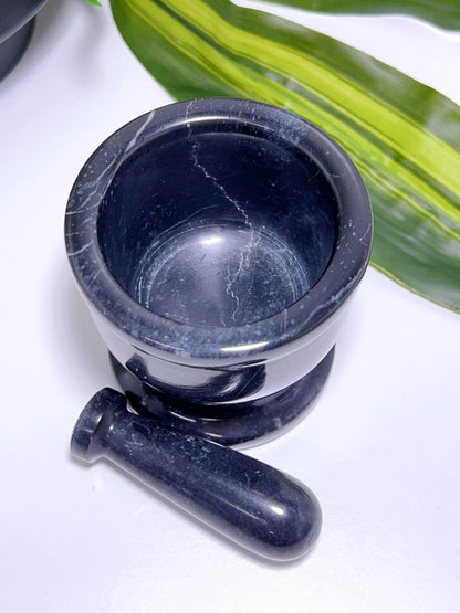 Black Jade Mortar & Pestle 510g