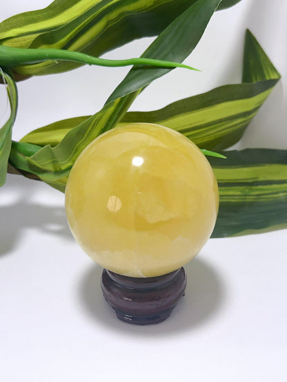 Lemon Calcite Sphere - 462g