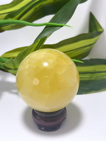 Lemon Calcite Sphere - 462g