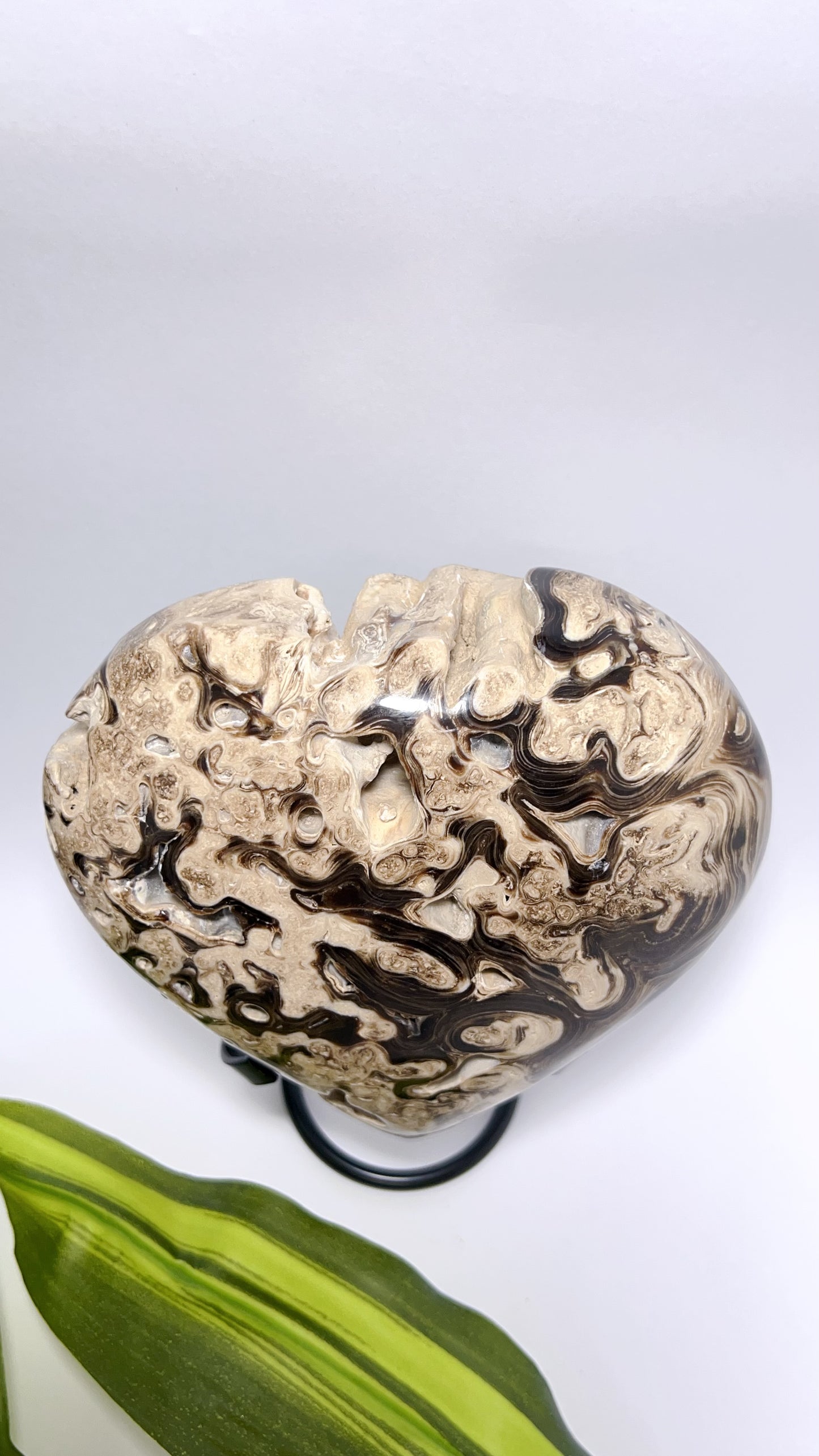 Chocolate Calcite Heart 1216g