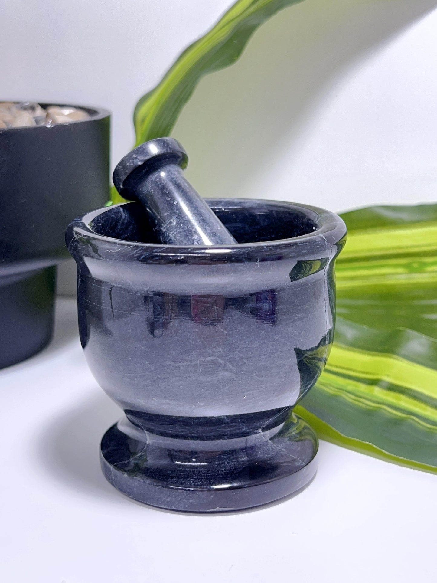 Black Jade Mortar & Pestle 532g