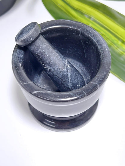 Black Jade Mortar & Pestle 510g