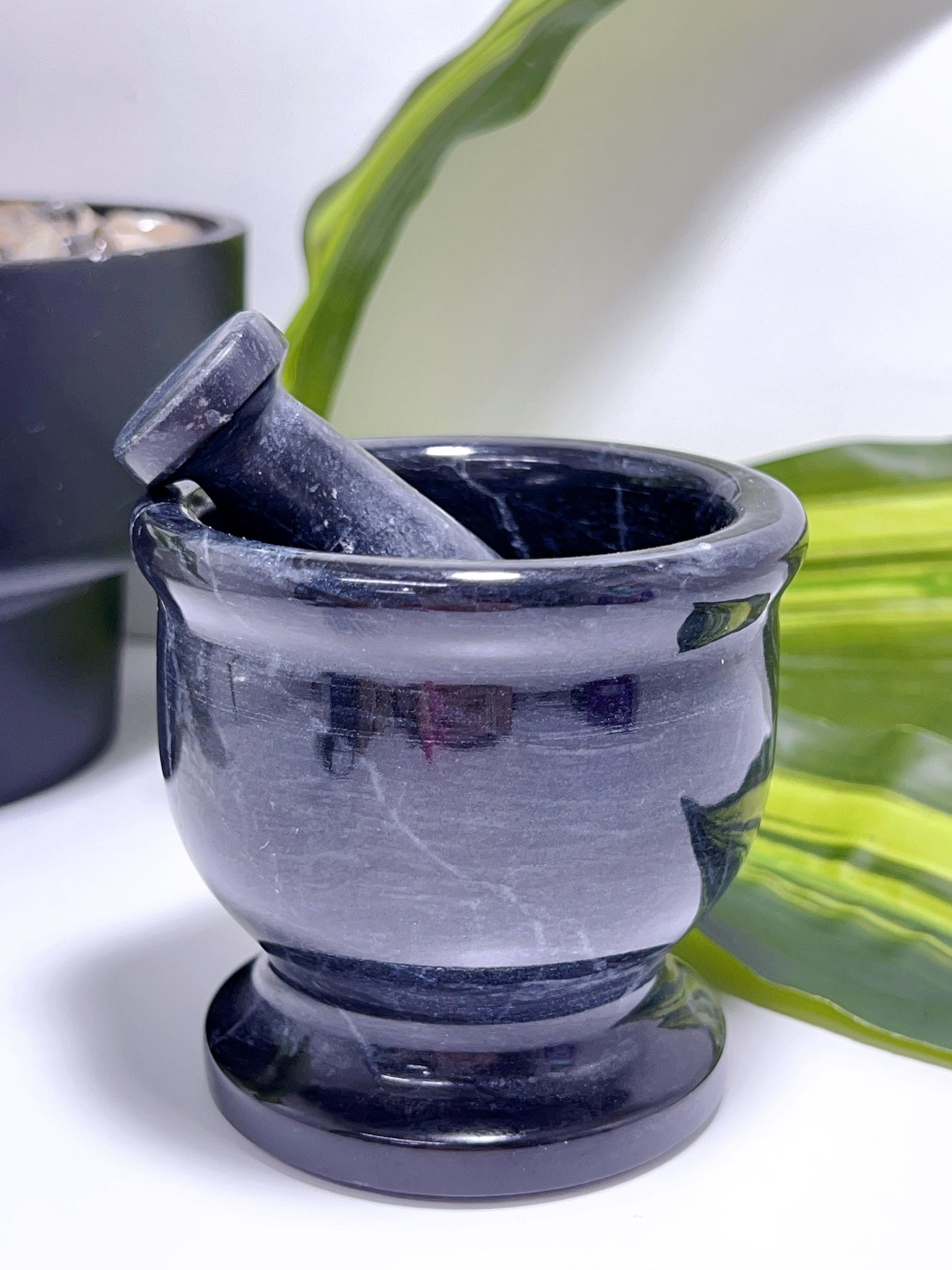 Black Jade Mortar & Pestle 532g