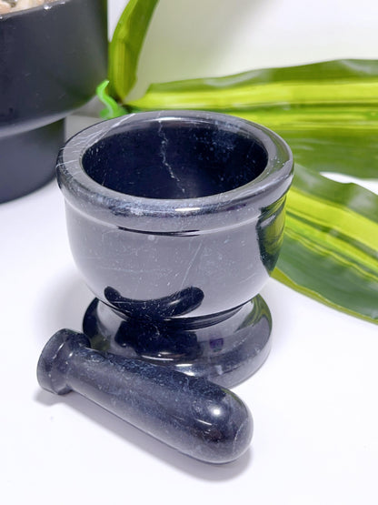 Black Jade Mortar & Pestle 510g