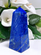 Lapis Lazuli with Lazurite Tower 432g