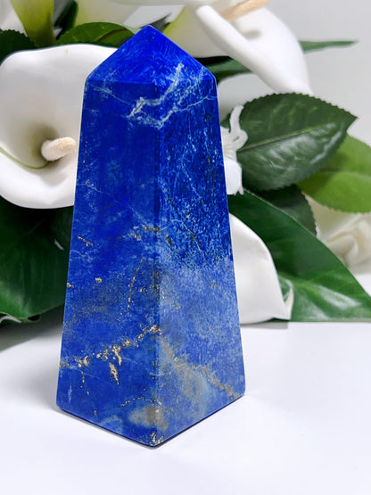 Lapis Lazuli with Lazurite Tower 432g