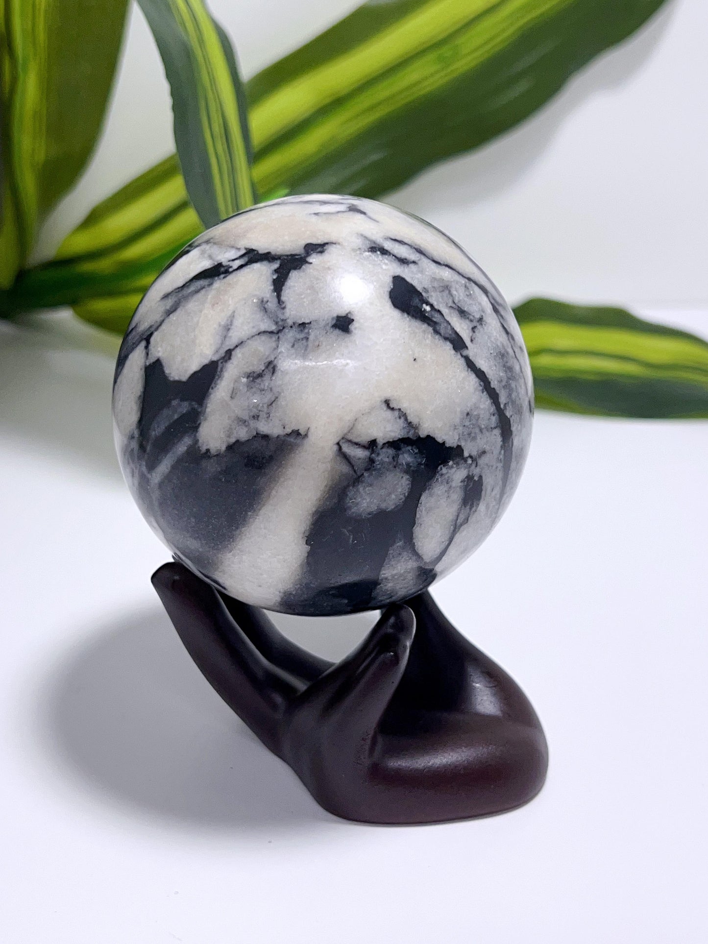 Wooden Hand Sphere Stands