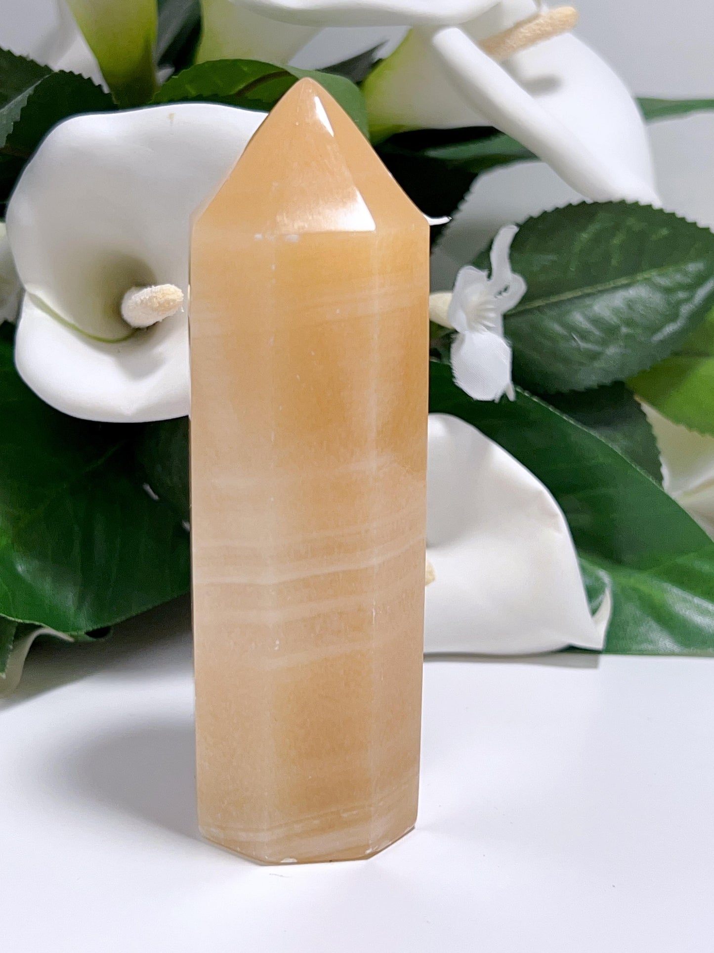 Orange Calcite Tower 296g