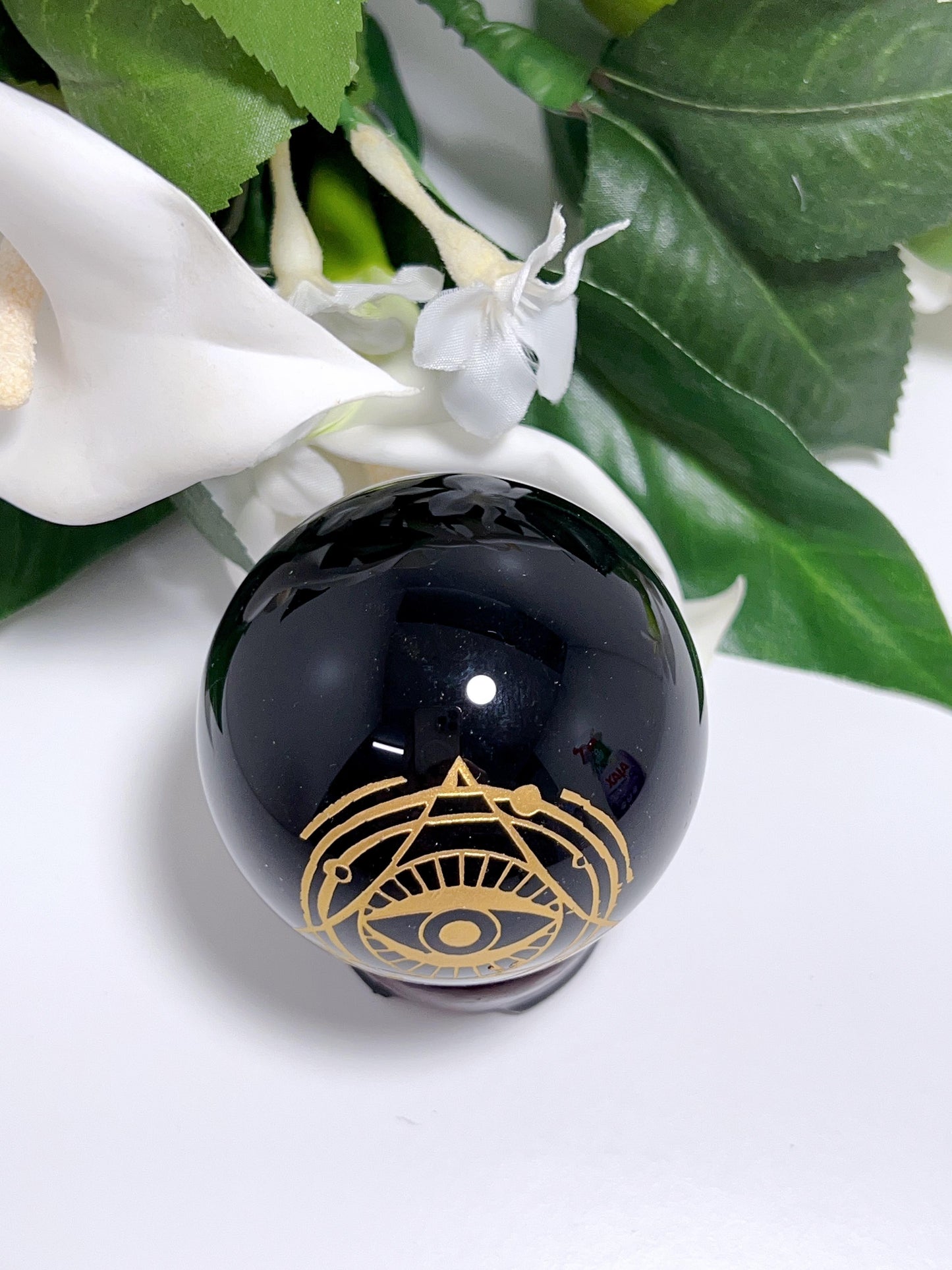 Obsidian Gold Eye Sphere 290g