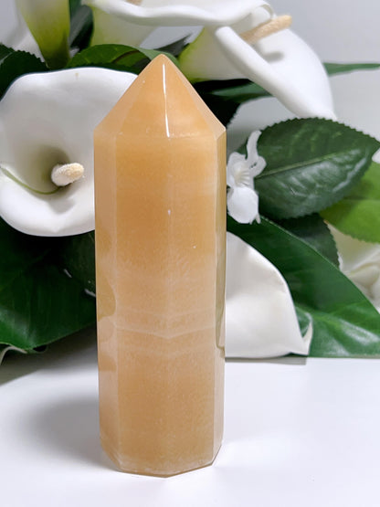 Orange Calcite Tower 296g