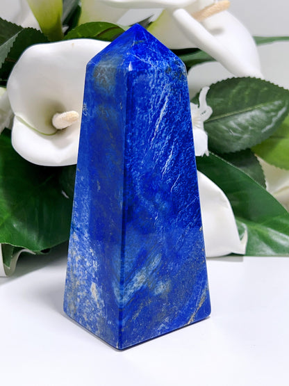 Lapis Lazuli with Lazurite Tower 432g