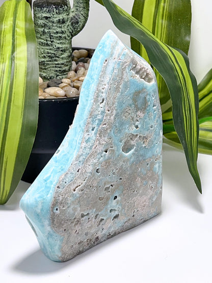 Blue Aragonite Freeform 1092g