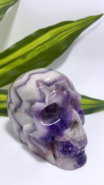 Chevron Amethyst Skull 888g