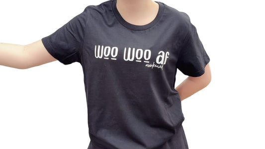 WOO WOO AF - T Shirt Black Large