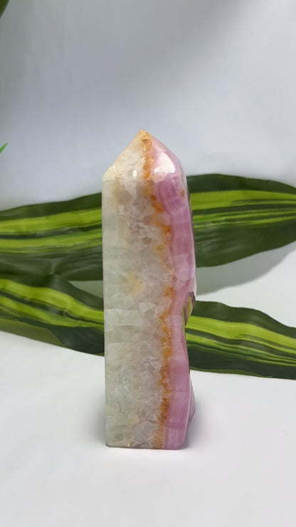 Pink Arogonite Tower 316g