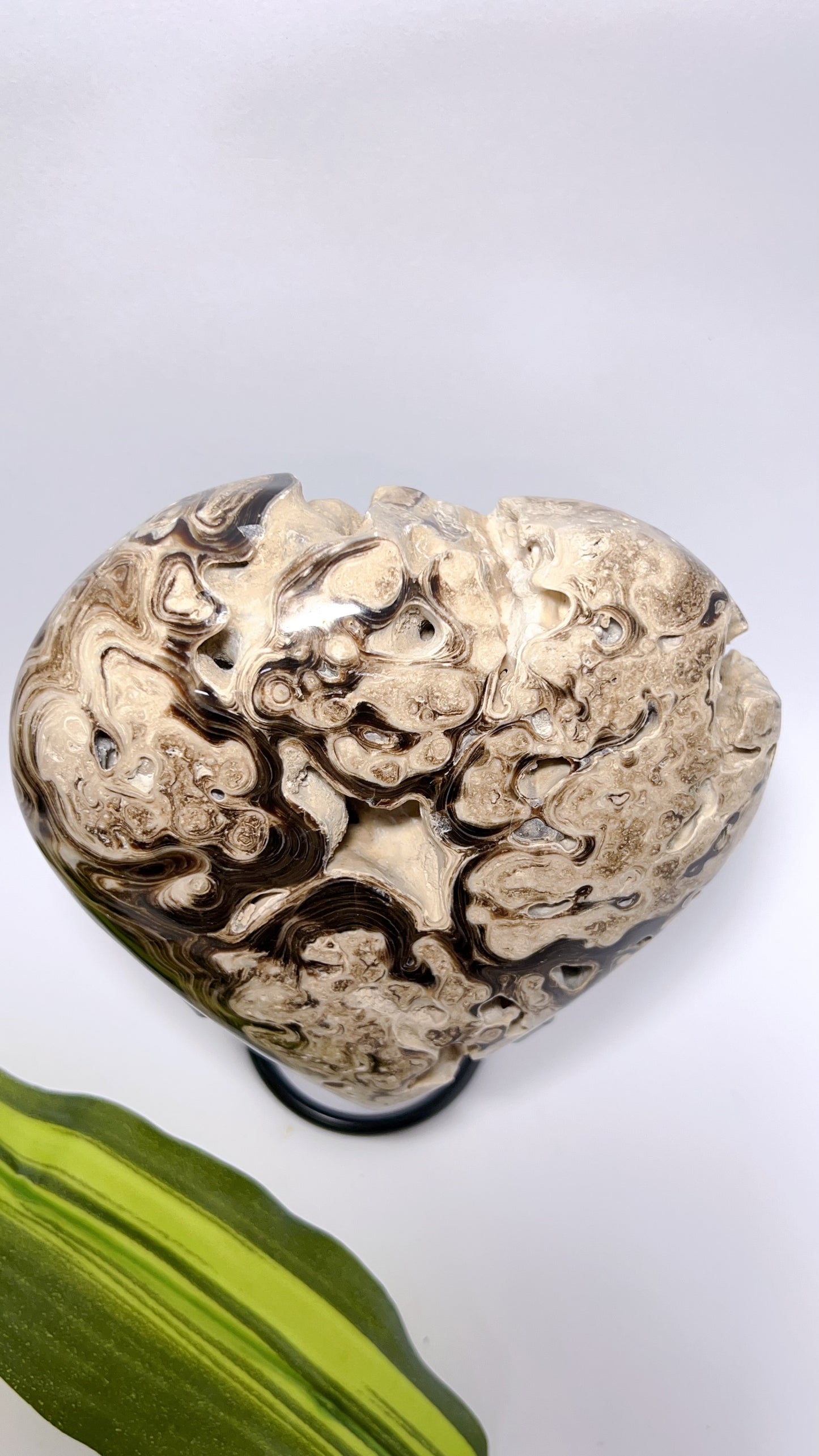 Chocolate Calcite Heart 1216g