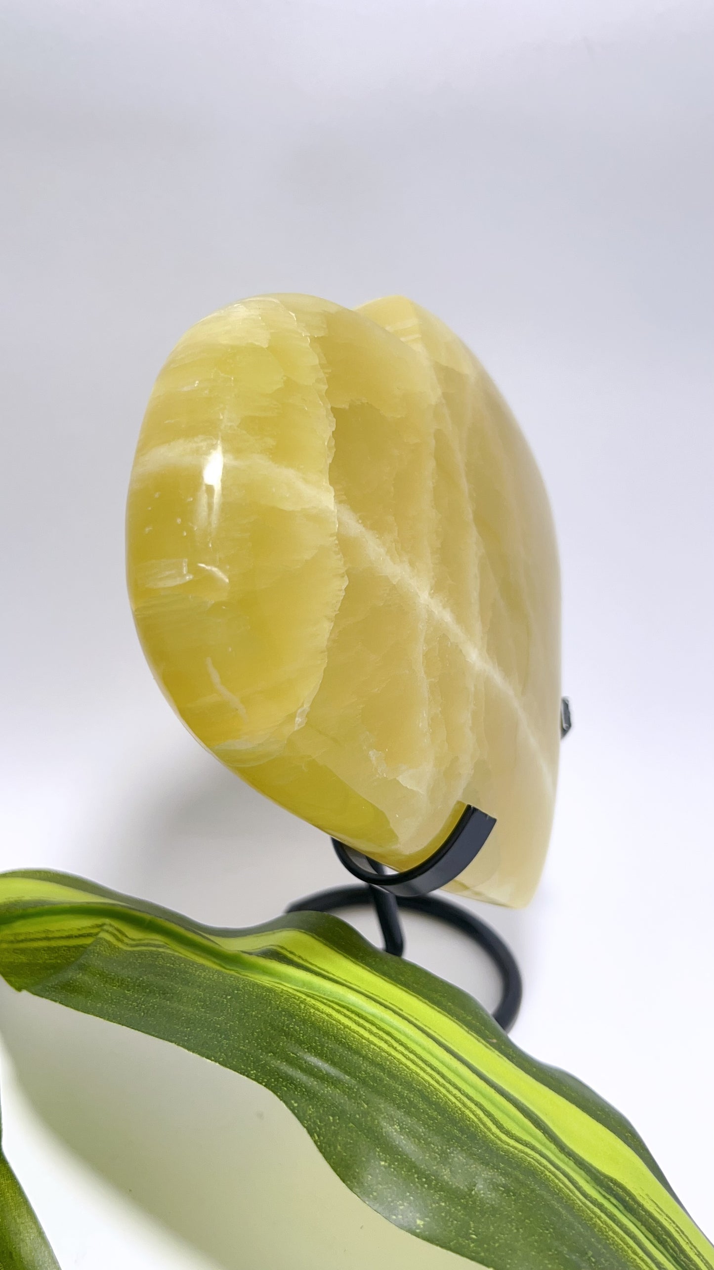 Lemon Calcite Heart 1328g